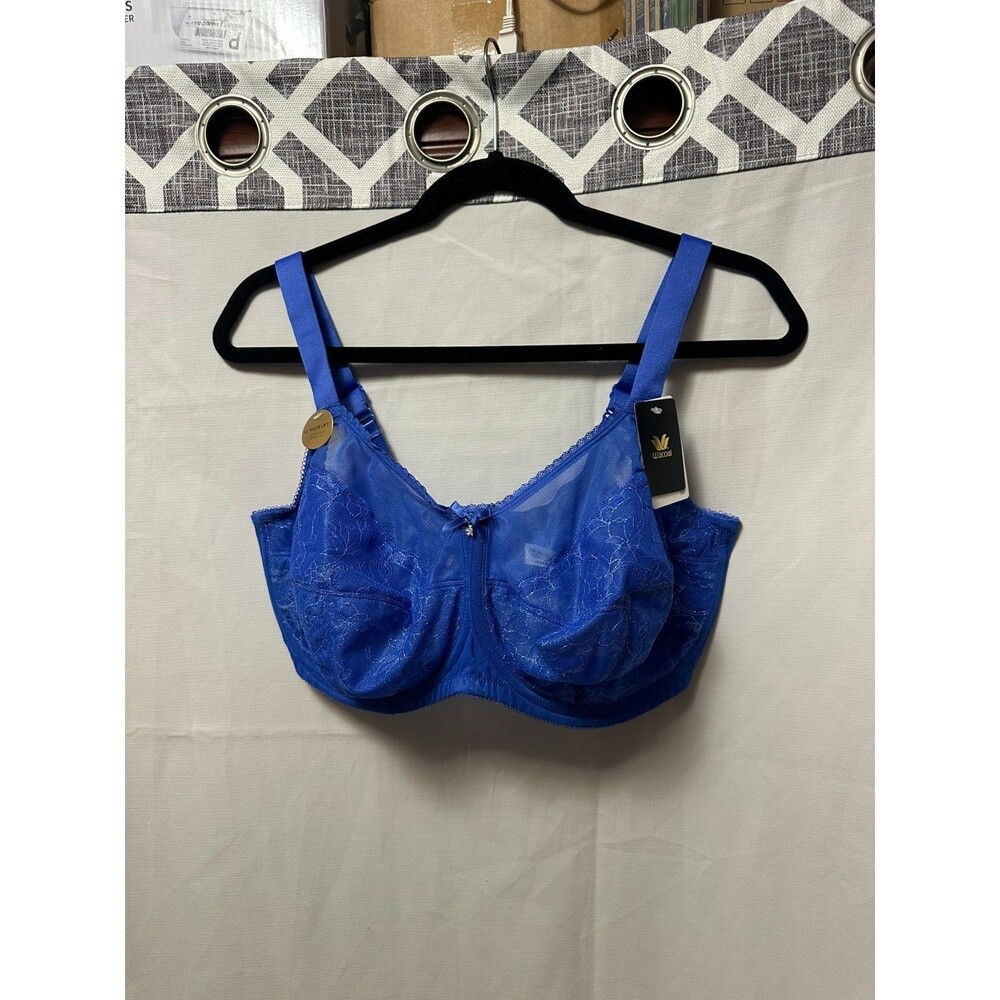 NWT WACOAL Retro Chic Full Figure Underwire Bra; Blue Radiant Size 38I